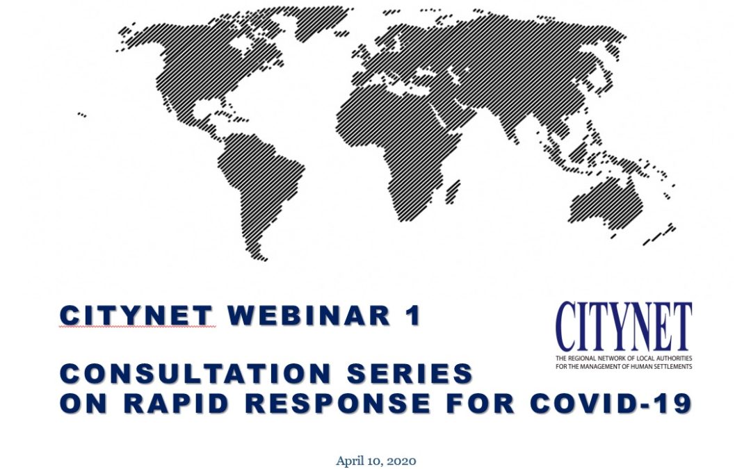CityNet Webinar I — Consultation Series on rapid responses for COVID-19