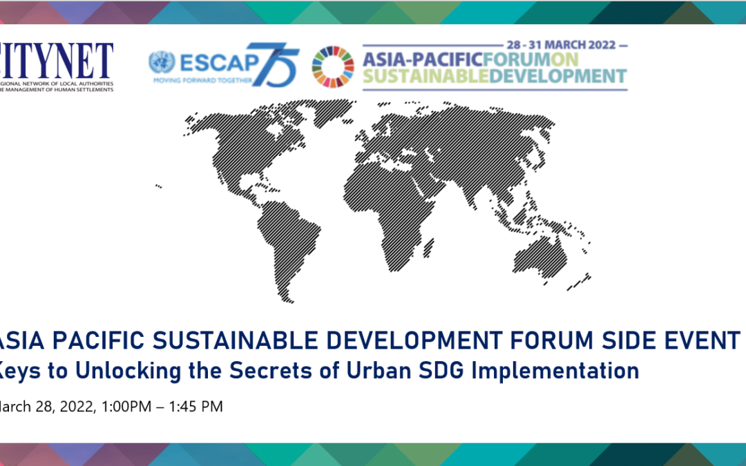 Showcasing the Tools of the Urban SDG Knowledge Platform at the Asia Pacific Forum on Sustainable Development