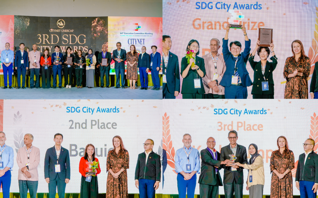 Winners of the 3rd CityNet-ESCAP SDG City Awards